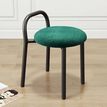 מודרני מינימליסטי אופנה בבית שולחן אוכל כסא אור יוקרה עגול קטן כיסא איפור סיבוב צואה היופי ריהוט ארגונומי