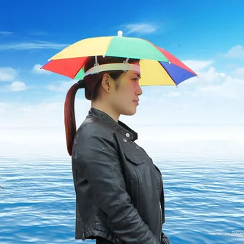 מטריה כובע לדיג נסיעות חיצונית גדולה של קרם הגנה החופה טיולים אביזרי קמפינג עמיד למים ילדים הראש כיסוי גשם