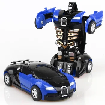מיני 2 ב 1 אנימה שינוי רובוט מודל התנגשות דפורמציה כלי רכב צעצוע עבור הילד.