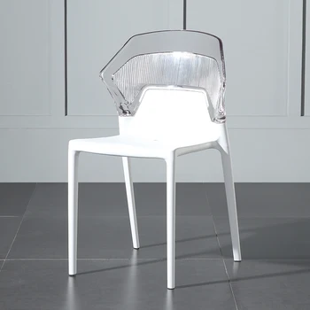 מעצב נוח כסאות אוכל מודרני מינימליסטי חדר השינה קריאה פלסטיק כיסא ארגונומי של Office Cadeiras ריהוט הבית