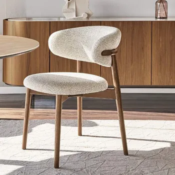נורדי עיצוב פינת אוכל כיסאות לבנים השינה, מטבח, הלבשה כיסאות עץ Office הכיסא-סל אבוס ריהוט למטבח