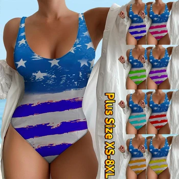 נשים בגדי ים חתיכה אחת Monokini בגדי ים בגד ים נורמלי הדפסה Beachwear בגדי ים חדשים שטחי נופש / מודרני