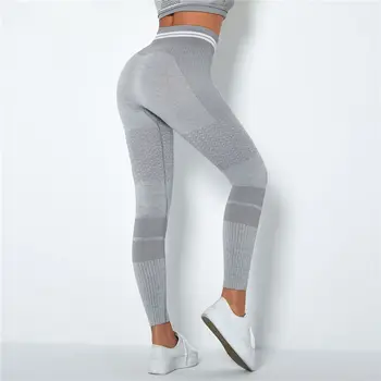נשים יוגה חותלות כושר מכנסיים Engery חלקה טייץ ספורט חותלות כושר יוגה מכנסיים ספורט אימון טייץ סקיני מכנסיים