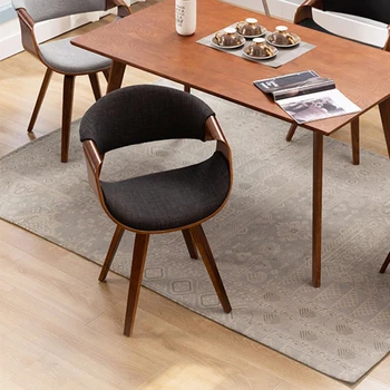 עיצוב מעץ, כסאות אוכל נורדי המטבח משרד ייחודי כסאות אוכל מודרניים יוקרה Chaises-סל אבוס ריהוט הבית WK50CY
