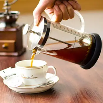 עמיד בחום 350/600ML זכוכית קנקן קנקן קפה להכנת תה לסנן כוס