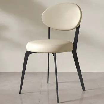 פאר מודרני האוכל כיסאות עור ארגונומי למשרד הנייד מטבח מבטא כסאות אוכל להירגע Poltrona Luxuosa נורדי רהיטים