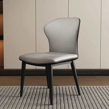 פאר מודרני כסאות אוכל מינימליסטי משק הבית הסלון נורדי כסאות אוכל משענת Silla Comedor ריהוט הבית WZ50DC