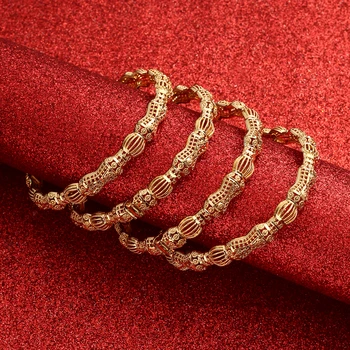 צבע זהב אתיופי תכשיטים צמידים לנשים דובאי הרמדאן צמידים&צמיד אפריקה הערבי לנכש תכשיטים מתנה