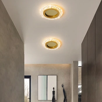 קטן המודרני הוביל אורות התקרה הברק עיצוב יצירתי מנורת תקרה מקורה גופי תאורה חי מרפסת מרפסת במעבר משטח