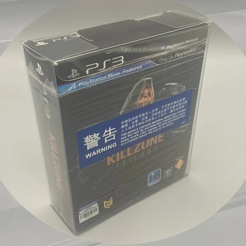 שקוף קופסת מגן עבור PS3/PS4 שלוש באחד לאסוף תיבות עבור סוני פלייסטיישן 3/4 משחק מעטפת תצוגה ברורה במקרה